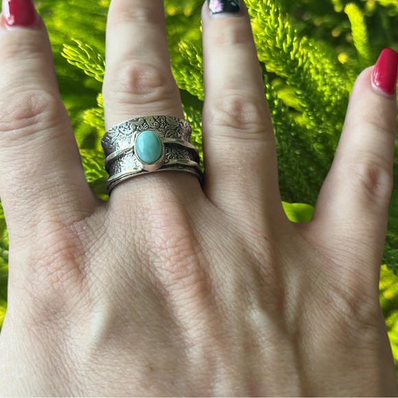 Larimar Spinner Ring - Picture 4 of 7